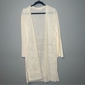 Madison + Hudson Open Knit Long Cardigan